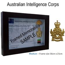 Australian Intelligence Corps - Framed Memorabilia and Military Memorabilia picture