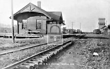 Railroad Train Station Depot Grain Elevator Morrill Kansas KS - 8x10 Reprint picture