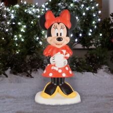 Disney Minnie Mouse Christmas Blow Mold 24 Inch LED Lights Yard Outdoor Decor picture