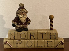 Signed Primitive Christmas Blossom Bucket Artist Suzi Scoglund North Pole Wall picture
