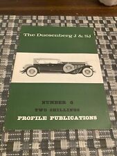 Duesenberg J & SJ Profile Publications number 6 vintage 1966 T.R. Nicholson picture