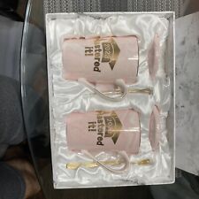 2023 MASTERED IT Fabulous Mug Set of 2 Count Pink With Tops And Spoons NEW picture