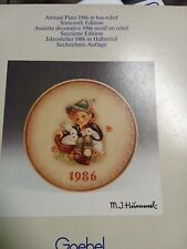 M.J. Hummel Lot Of 2 Annual Plates 1984-1986 picture