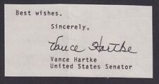 Vance Hartke (1919-2003), US Senator from Indiana, autograph on clipping picture