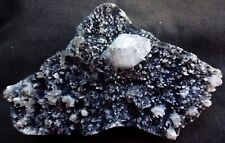 STUNNING APOPHYLLITE CRYSTAL ON CORAL CHALCEDONY FORMATION BASE MINERALS SPECIME picture