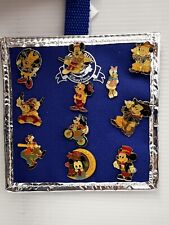 Lot of 11 Vintage Disney Enamel Pins W/ Pin Trading Clip-On Display Daisy Goofy picture