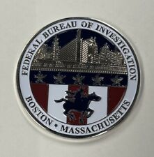 FBI Federal Bureau Of Investigation Boston  Division Paul Revere Challenge Coin picture