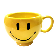 Teleflora Gift Yellow Smiley Face Ceramic Coffee Mug picture