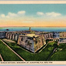 1935 St. Augustine, FL Castle San Marcos Star Fort Fortress Battery Ancient A219 picture