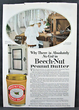 Vintage 1920's Beech Nut Peanut Butter Canajoharie NY Full Page Magazine Ad picture