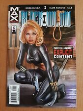 Black Widow #1 vol. 2  2002 marvel (max comics) Rucka/Kordey,Greg horn cvr. 👀 picture