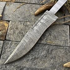 10'' SHARD Custom Hand Forged Damascus Steel Hunting Blank Blade Knife Rat Tail picture