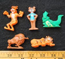 [ 1986 Post Golden Crisp Cereal Prizes - SUGAR BEAR Adventure Figures Lot of 5 ] picture
