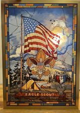 Eagle Boy Scout Stained Glass Panel by Jack Woodson The 4th Of July NO STAND picture