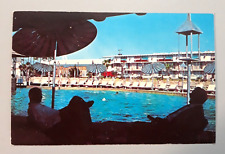 Vintage Postcard Biloxi Mississippi CABANA BEACH MOTEL US Hwy 90 Swimming Pool picture