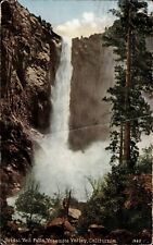 VTG Bridal Veil Falls Yosemite Valley California Postcard 1915 Post Marked picture