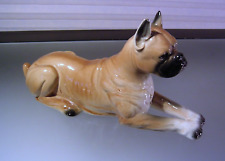 Vintage Boxer Dog Ceramic Statue Figurine 9