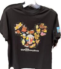 2024 Disney World Eats Mickey Snacks Black T-Shit Size Xtra Large picture