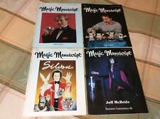 4 Issues of Magic Manuscript Magazine Magic Epherera picture