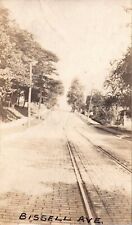 Old Photo Snapshot Old Brick Road In Bissell Avenue Vintage Portrait 4A4 picture
