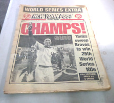 NEW YORK POST World Series Extra October 28, 1999 New York Yankees CHAMPS *Read picture