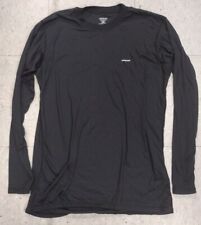 VTG USED Patagonia Shirt Mens LARGE L BLACK Capilene Base Layer Thermal  picture