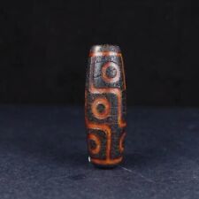 Energy Magic Tibetan Old Agate 9Eye Totem dZi Bead 40mm Pendant Amulet picture