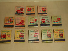 Vintage HUNTS Tomato Sauce Recipe Matchbooks 12 Different 13 Total Ohio Match Co picture