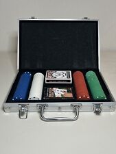 Professional 200 Piece Poker Set-2 Card Decks w/Aluminum Carrying Case picture