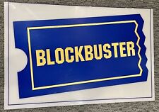Vintage Blockbuster Video Ticket Sign Authentic 23” X 36” RARE Original picture