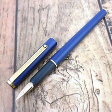 MONTBLANC NOBLESSE NAVY BLUE FOUNTAIN PEN VINTAGE GERMANY A208 picture