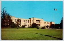 Brookhaven Mississippi~Brookhaven High School~Flag Pole~1950s Postcard picture