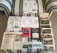 VARIED WWII ITEMS, DAILY PACIFICAN,POST CARDS,AIR SPOTTERS,TRACK CHART, ETC. WW2 picture