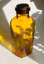 Antique XL Size KV Poison Bottle Eli Lilly Incredible COLOR picture