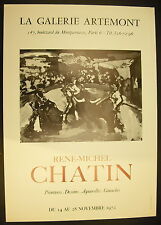 René-Michel Chatin Galerie Artemont Exhibition Poster November 14, 1972. picture