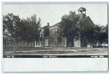 c1910 High School Neligh Nebraska NE Antique Posted RPPC Photo Postcard picture