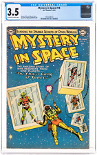 Mystery in Space #18  CGC 3.5 VG Minus 1954 GREAT SI-FI cover Nice Copy CBCS PGX picture