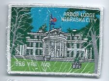 Arbor Lodge Nebraska City NE 1996 YRE AVA advertising patch 3 X 4 picture