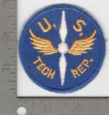 WW 2 US Army Air Force Air Tech Rep Black Back Patch Inv# N1062 picture