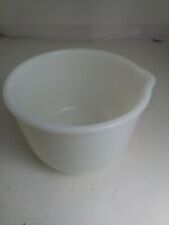 Glasbake for Sunbeam Vintage White Milk Glass Mixing Bowl with Spout 20 CJ picture