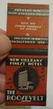 c1930s New Orleans Louisiana The Roosevelt Hotel matchbook picture