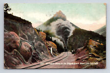 1908 St. Peters Dome on the Cripple Creek Short Line Railroad CO Postcard picture
