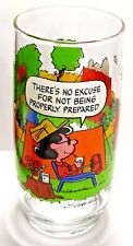 Vintage McDonald's CAMP SNOOPY COLLECTION There's No Excuse  glass picture