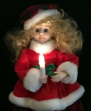 Telco 1991 Motionettes of Christmas Blonde Girl Holding Candle ~18