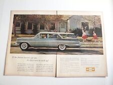 1959 Chevrolet Kingswood 2-tone Station Wagon 2-page Vintage Print Ad picture