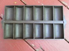 Vintage Cast Iron French Roll Muffin Pan No. 11 - 950 ,   unmarked  Griswold picture