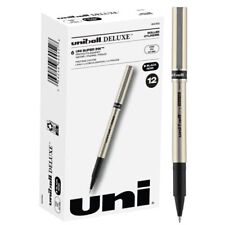 uni-ball Deluxe Rollerball Pens Fine Point (0.7mm) Black 12 Count picture