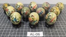 ** (BEAUTIFUL) (12) Painted Jade Eggs AL-06 picture