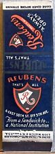 Reubens Restaurant New York City NY Vintage Matchbook Cover picture