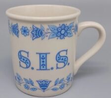 Hallmark :) Simply Incredible Sister SIS Coffee Cup Mug Blue Floral picture